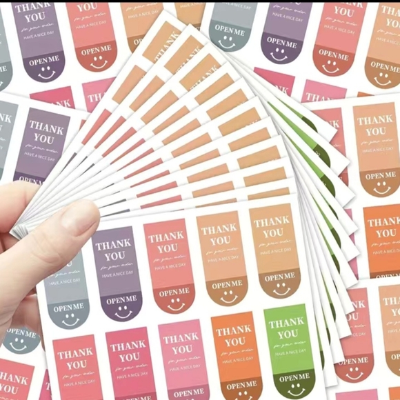 NEW 100 Thank You tab stickers - Picture 2 of 3
